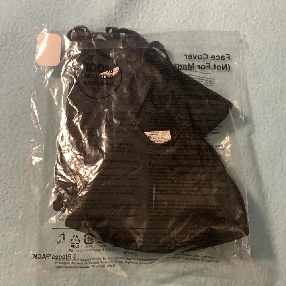 ADIDAS 3/set Unisex FACE COVER - Size S